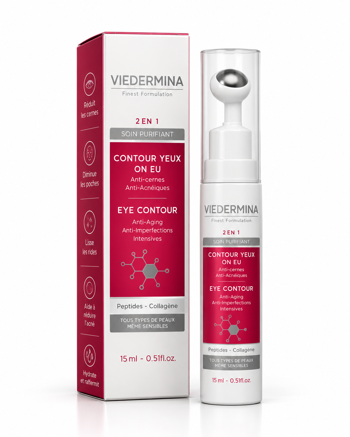 Contour Yeux 2 en 1 – Anti-Cernes & Anti-Imperfections | Viedermina