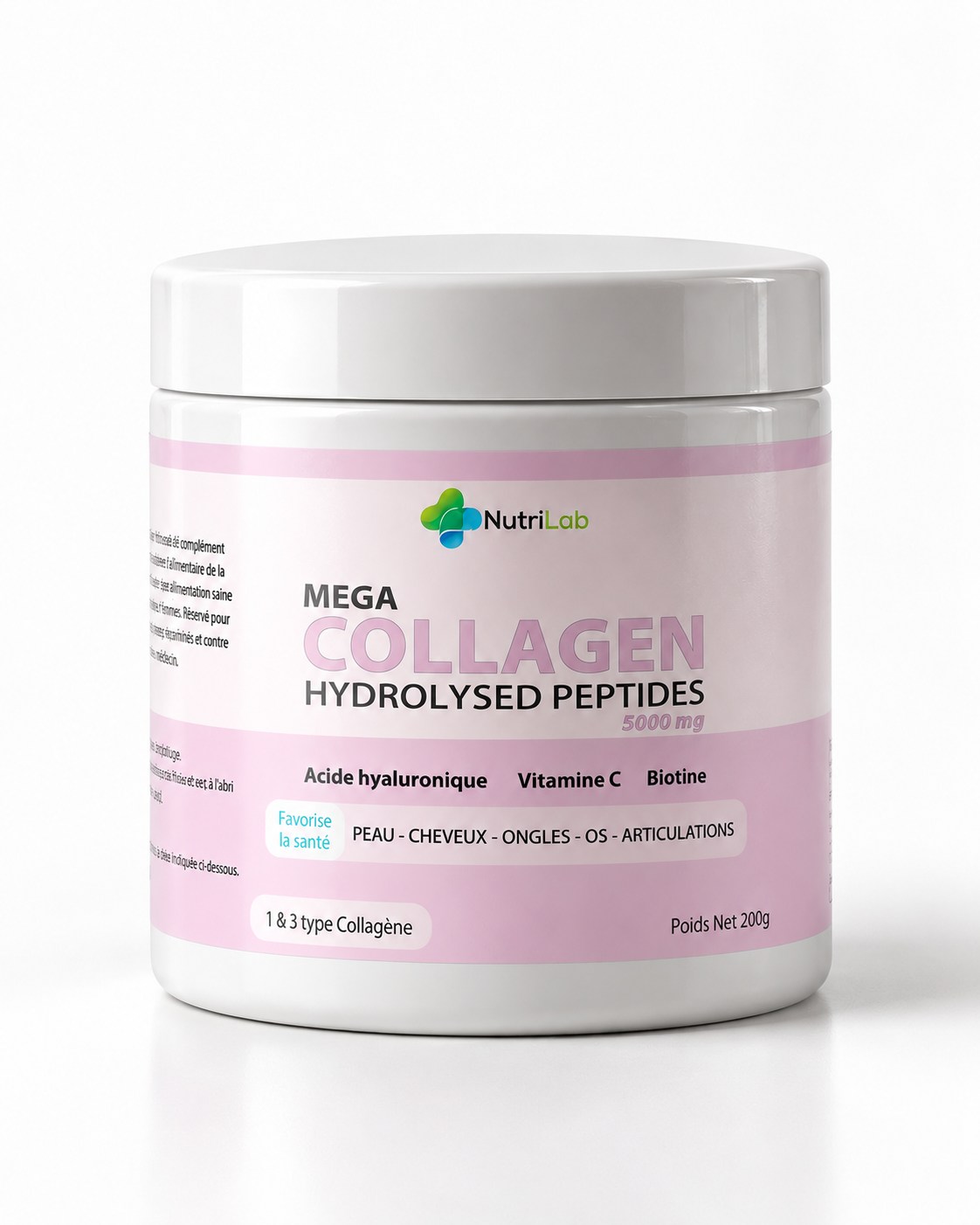 Mega Collagen Hydrolysed Peptides 5000 mg – Peau, Cheveux & Ongles
