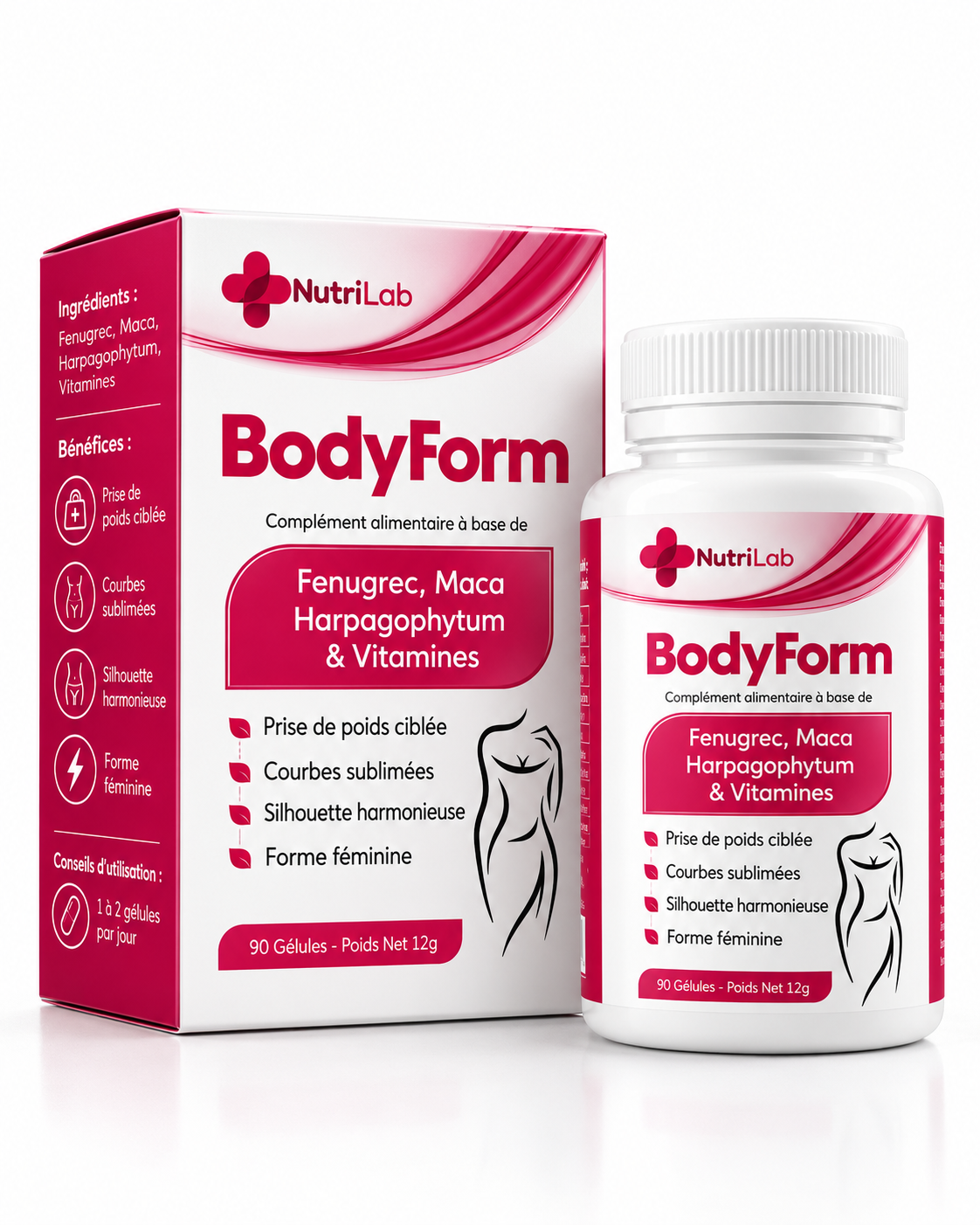 BodyForm – Complément pour Favoriser la Prise de Poids chez la Femme
